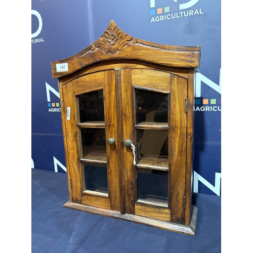 257 - OAK WALL CUPBOARD