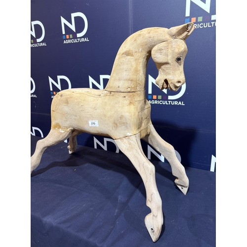 270 - FOLK ART WOODEN HORSE