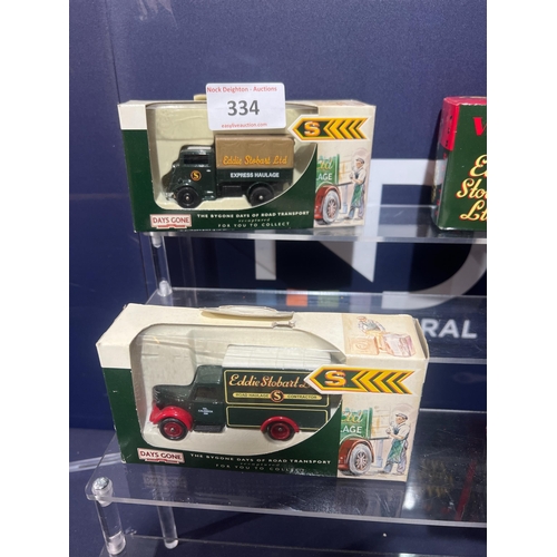 334 - BOXED EDDIE STOBART VEHICLES