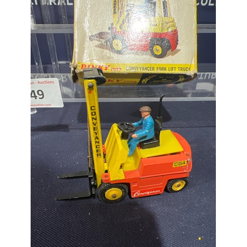 349 - VINTAGE DINKY FORK LIFT