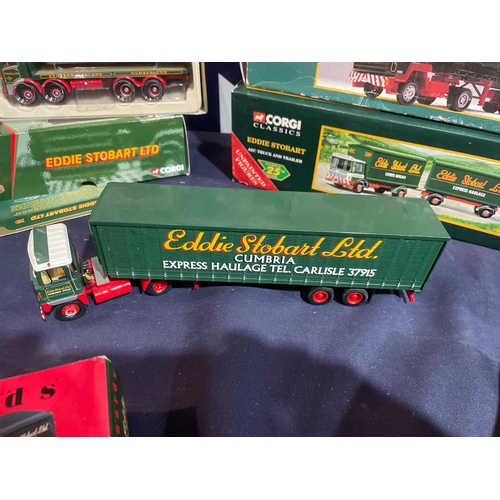 386 - BOXED EDDIE STOBART VEHICLES