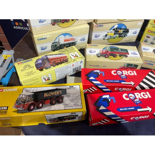 387 - VARIOUS CORGI BOXES VEHICLES ETC