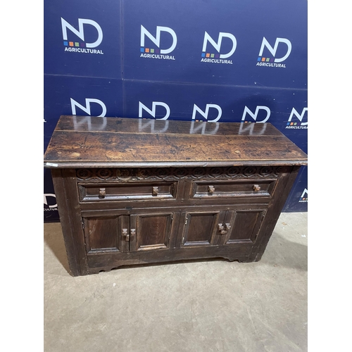 391 - HEAVILY CARVED SIDEBOARD