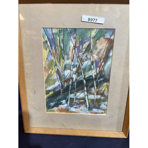 401 - SIGNED WATER COLOUR ETC