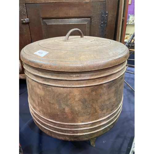 403 - LARGE CAST IRON CAULDRON