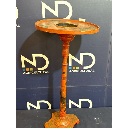 453 - ORIENTAL LACQUERED PIPE STAND