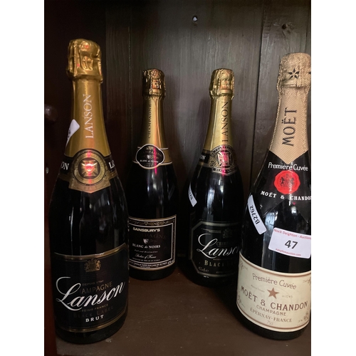 47 - FOUR BOTTLES OF CHAMPAGNE