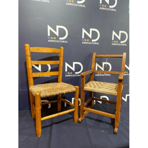 62A - RUSH SEAT LADDERBACK CHAIRS