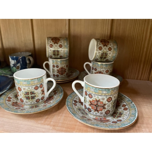 72 - ORIENTAL CUPS & SAUCERS