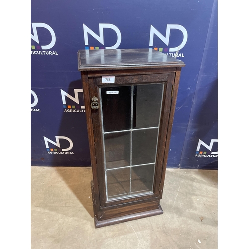 788 - GLASS FRONTED CABINET