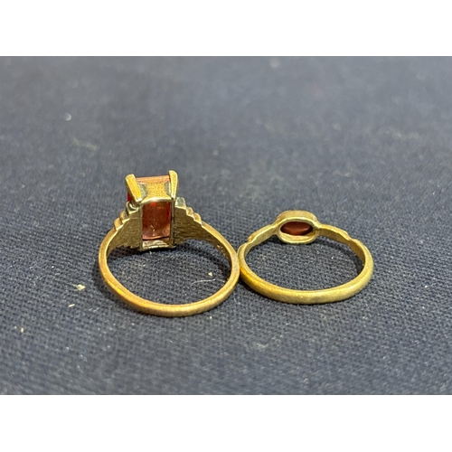 182 - 9CT GOLD RINGS APPROX  5G