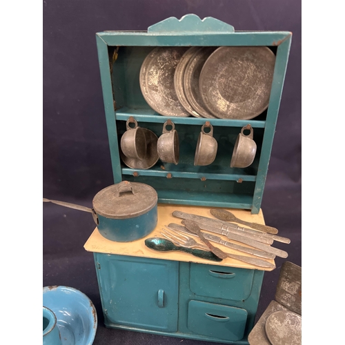 132 - ENAMEL TOY KITCHENALIA