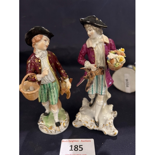 185 - VICTORIAN STAFFORDSHIRE FIGURES ETC