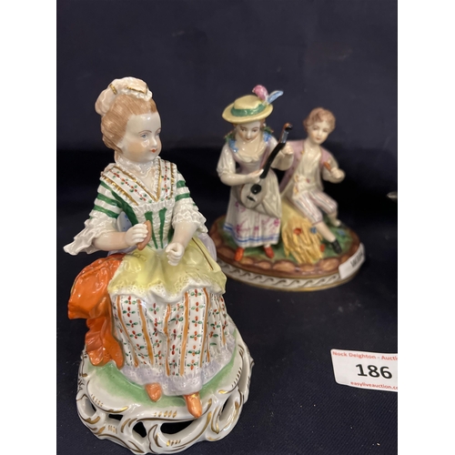 186 - VINTAGE CERAMIC FIGURINES