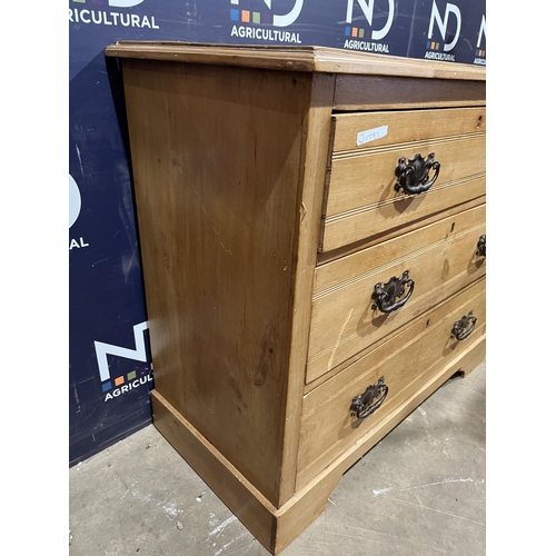 27 - PINE CHEST OF DRAWERS