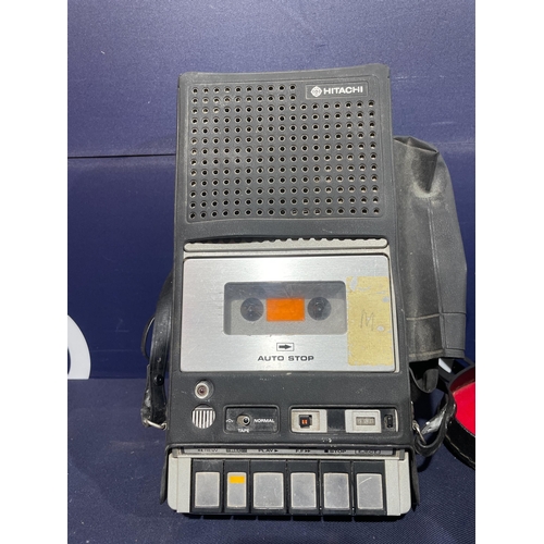 384 - CASSETTE RECORDER AND BINOCULARS