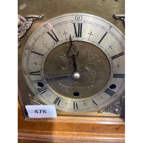 478 - CASED CLOCK