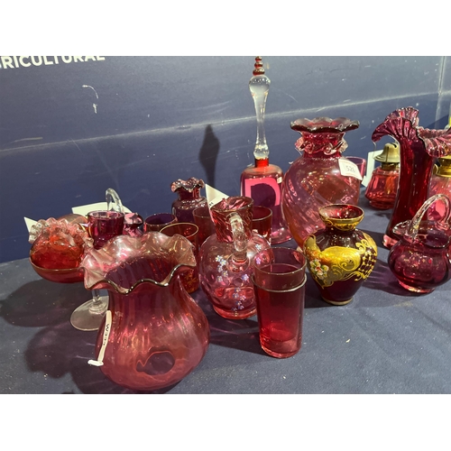 526 - CRANBERRY GLASSWARE