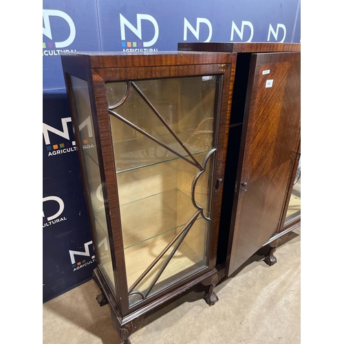 660 - LARGE GLASS FRONTED CABINET