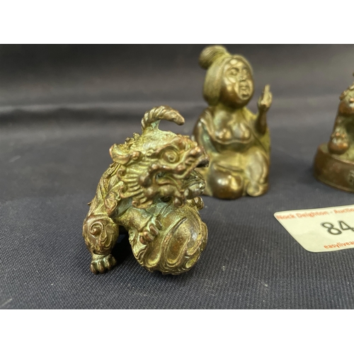 84 - BRONZE MINIATURE DRAGONS ETC