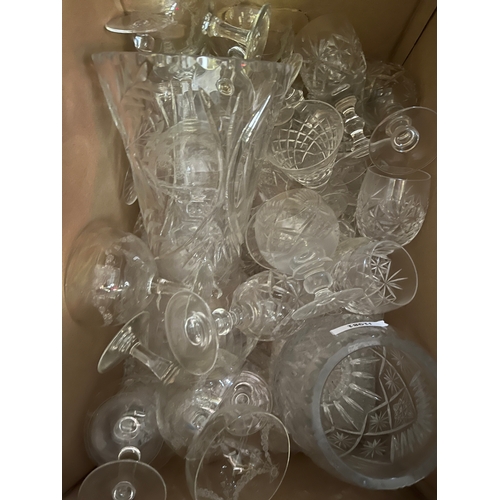 240N - TWO BOXES GLASSWARE