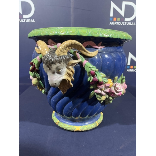 14 - LARGE MAJOLICA PLANTER