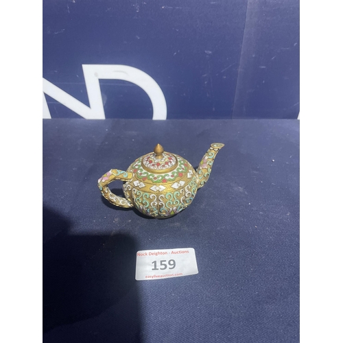 159 - CLOISONNE TEAPOT