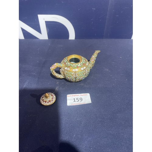 159 - CLOISONNE TEAPOT