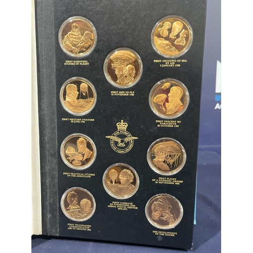 176 - THE HISTORY OF MAN IN FLIGHT COIN COLLECTION