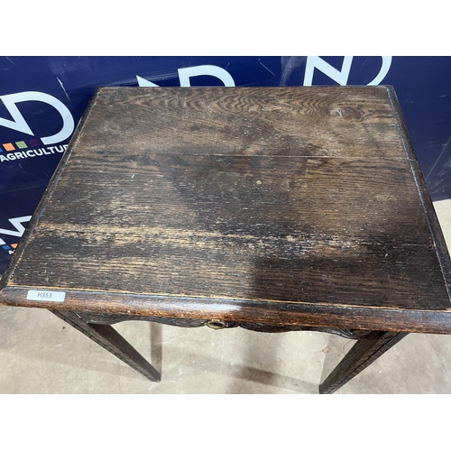 36 - CARVED OAK VICTORIAN SIDE TABLE