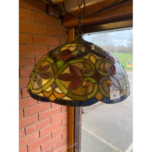 66 - TIFFANY STYLE LAMPSHADE