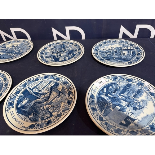 782 - BLUE DELFT  PLATES