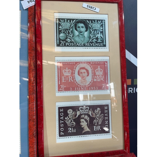 794 - FRAMED STAMPS