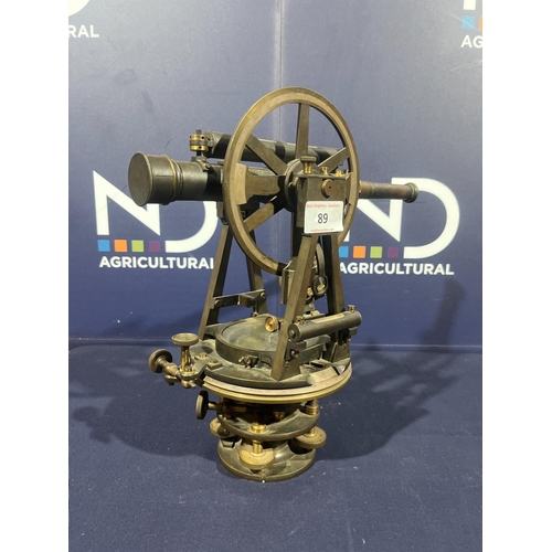 89 - BRONZE THEODOLITE