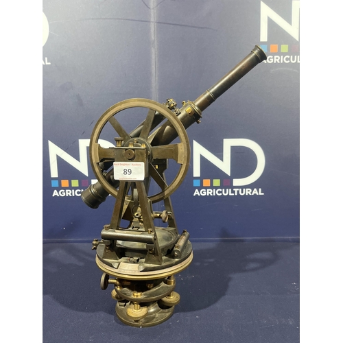 89 - BRONZE THEODOLITE