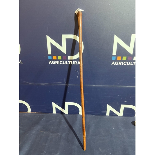 143 - LEATHER MILITARY SWAGGER STICK