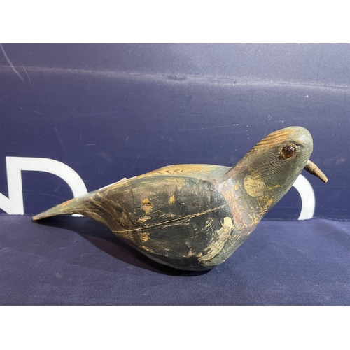 168 - DECOY WOODEN PIGEON