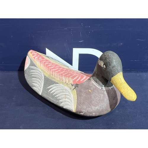 169 - WOODEN DECOY DUCK