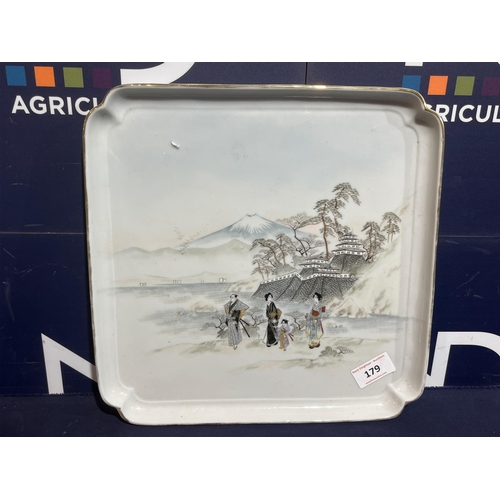 179 - JAPANESE PLATE DEPICTING MOUNTAIN SCENE