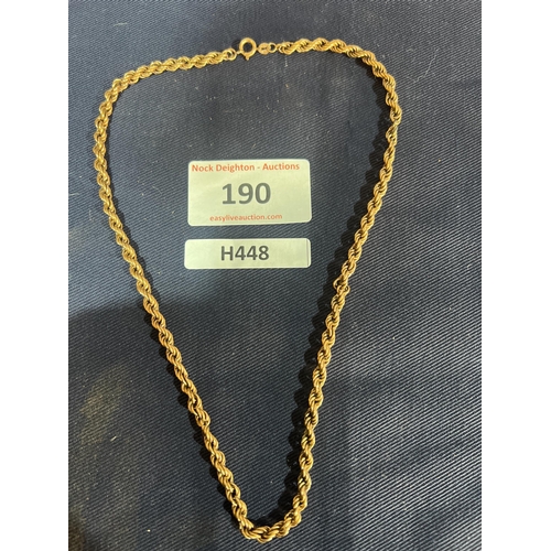 190 - GOLD NECKLACE 7G