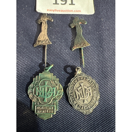 191 - SILVER DANCING MEDALS ETC