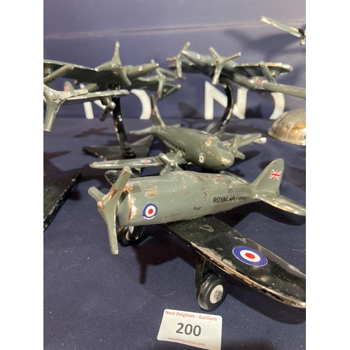 200 - QUANTITY OF METAL ROYAL AIRFORCE PLANES