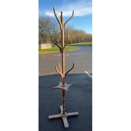 21 - MAHOGANY HAT STAND