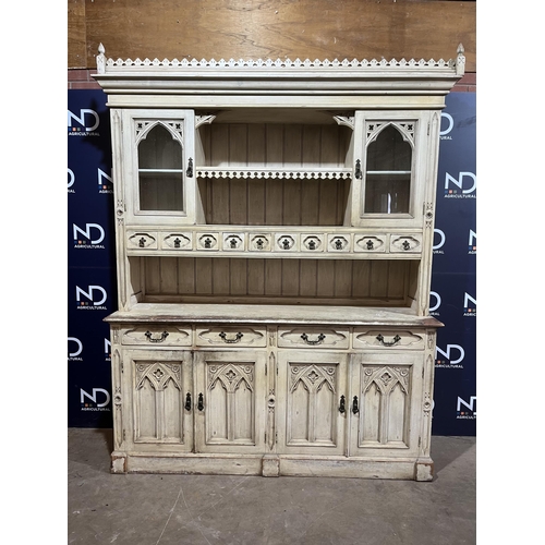 224 - PINE WHITE WASH DRESSER