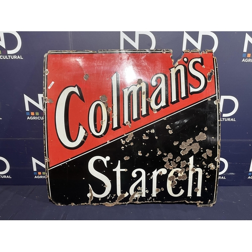 35 - ENAMEL COLMANS STARCH SIGN