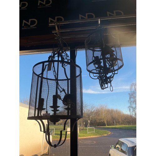 58 - WROUGHT IRON LIGHTS