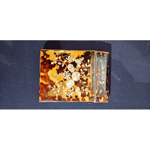 219A - TORTOISE SHELL CARD CASE