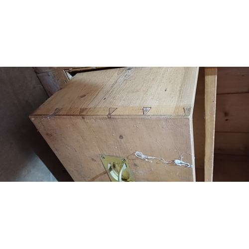 219J - VICTORIAN PINE CUPBOARD