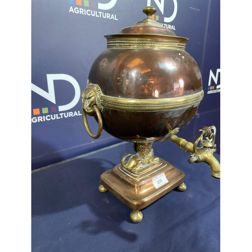 105 - LARGE COPPER SAMOVAR