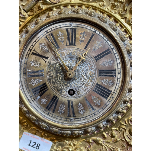 128 - VICTORIAN WALL CLOCK